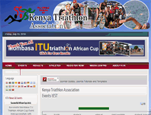 Tablet Screenshot of kenyatriathlon.org